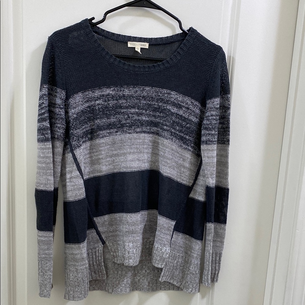Eileen Fisher Gray Crew Neck Sweater